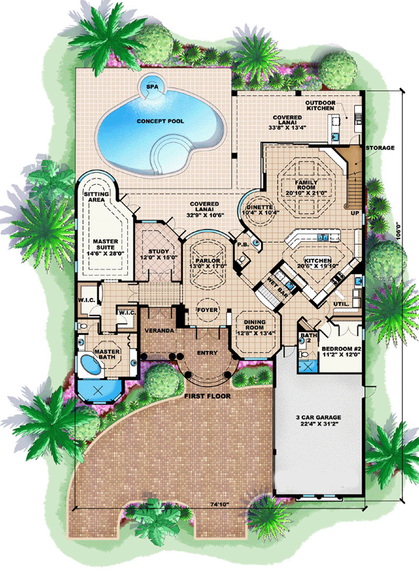 Florida Mediterranean Level One of Plan 60448