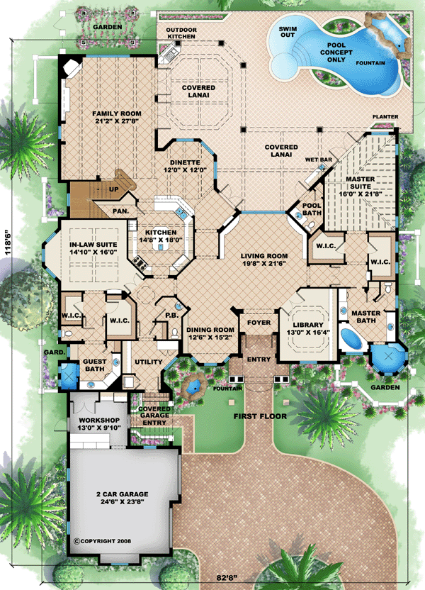 European Florida Mediterranean Level One of Plan 60452