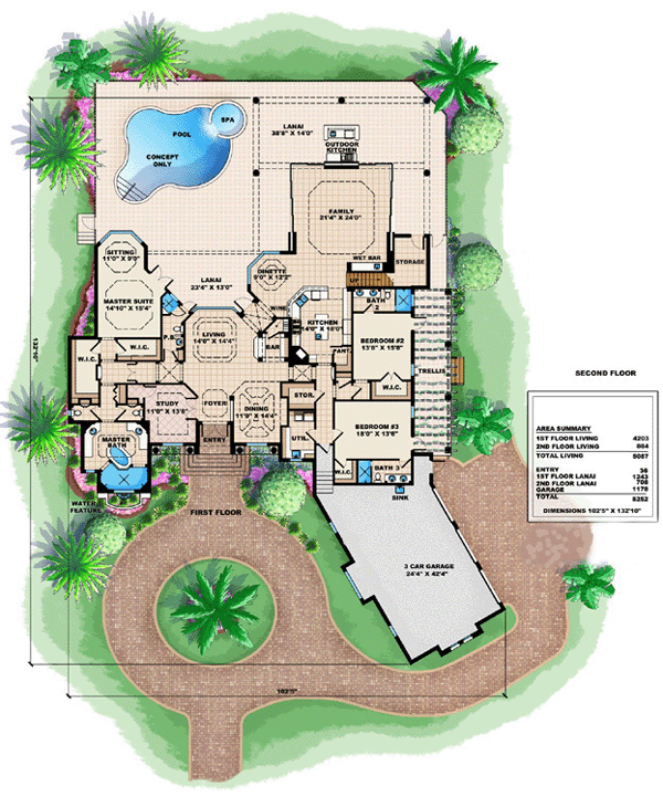 Florida Mediterranean Level One of Plan 60463