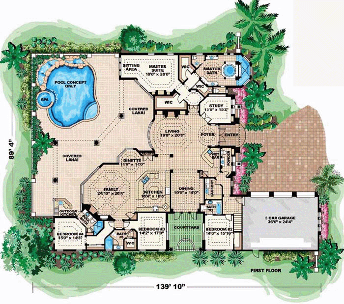 Florida Mediterranean Level One of Plan 60474