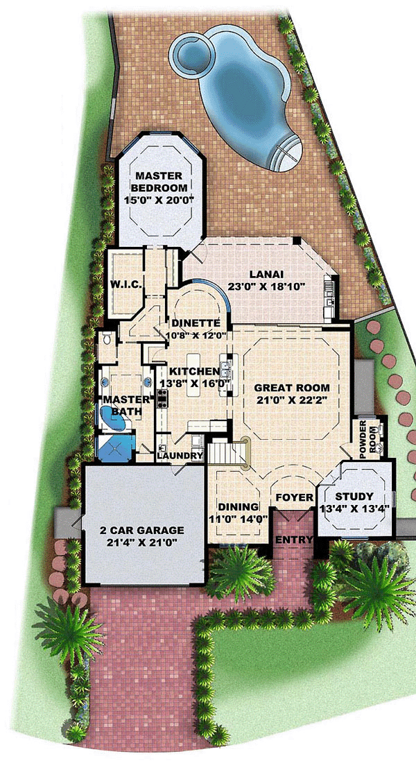 Florida Mediterranean Level One of Plan 60543