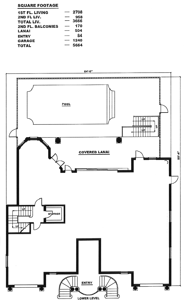 Florida Mediterranean Lower Level of Plan 60547