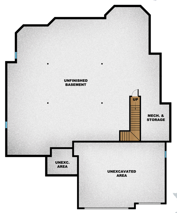Traditional Lower Level of Plan 60550