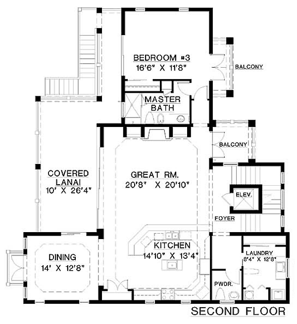 Coastal Florida Level Two of Plan 60560