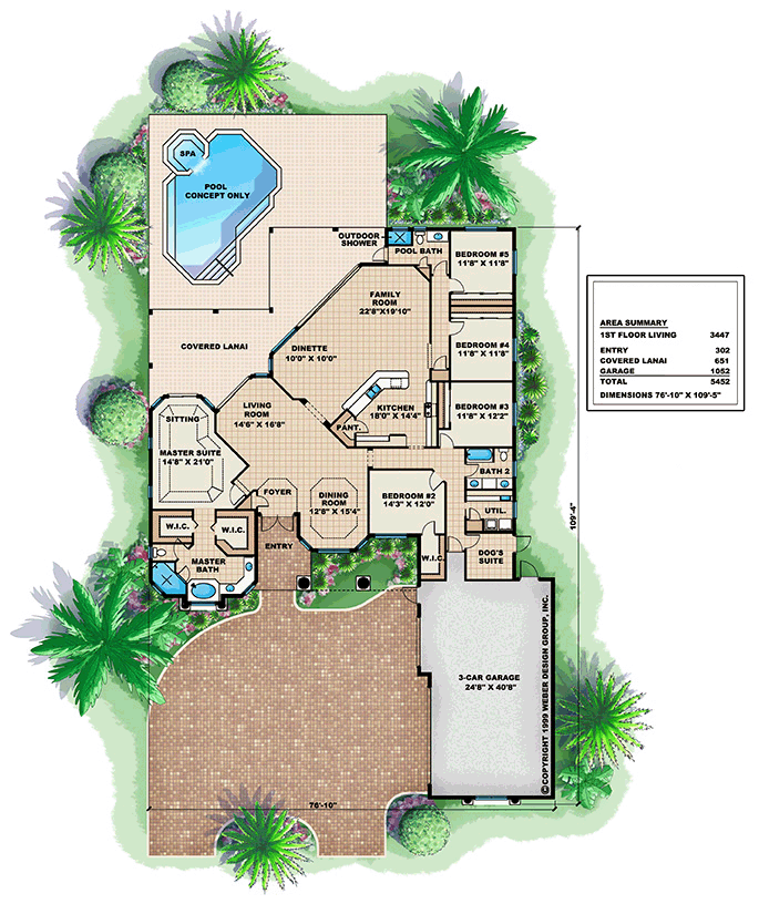 Contemporary Level One of Plan 60572