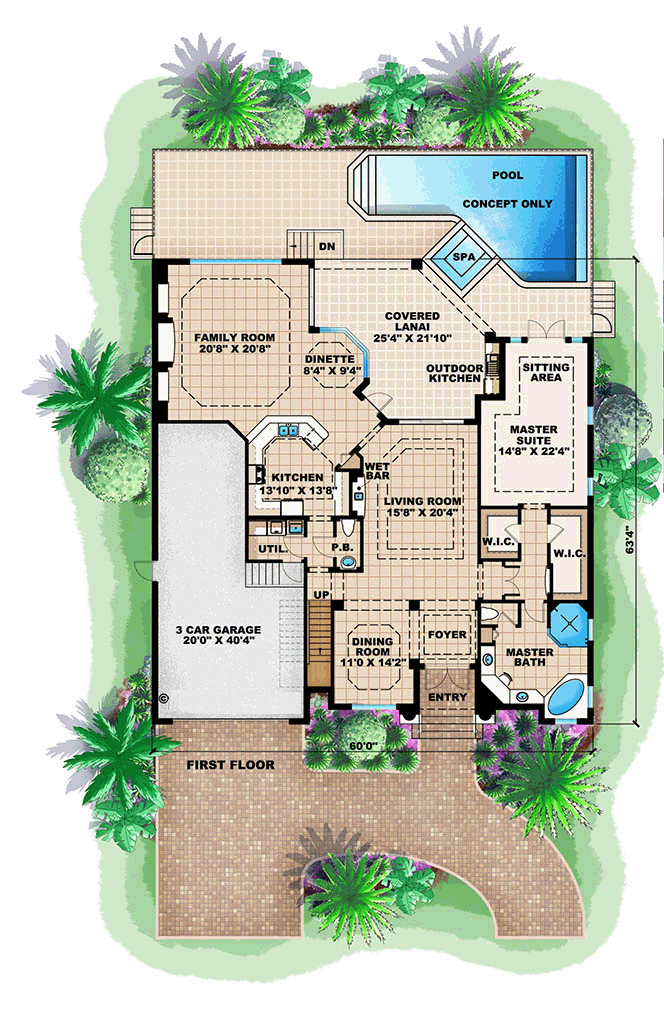 Mediterranean Level One of Plan 60579