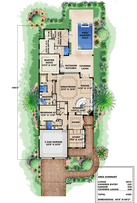 House Plan 60590 First Level Plan