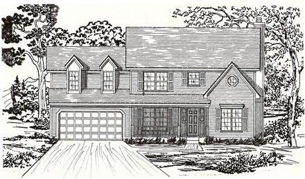 House Plan 60629 Elevation