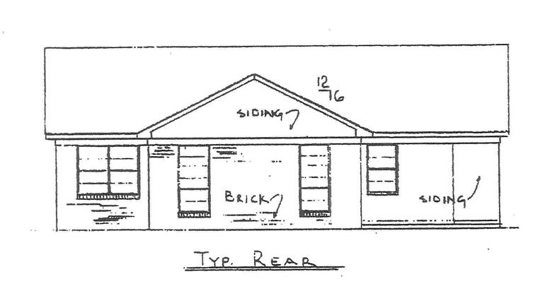  Rear Elevation of Plan 60635