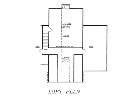 House Plan 60639 Second Level Plan