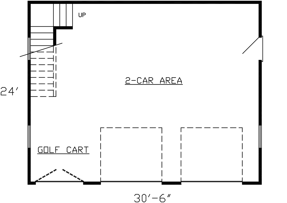 Cottage Traditional Level One of Plan 60686