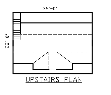 Garage Plan 60691 - 3 Car Garage Second Level Plan