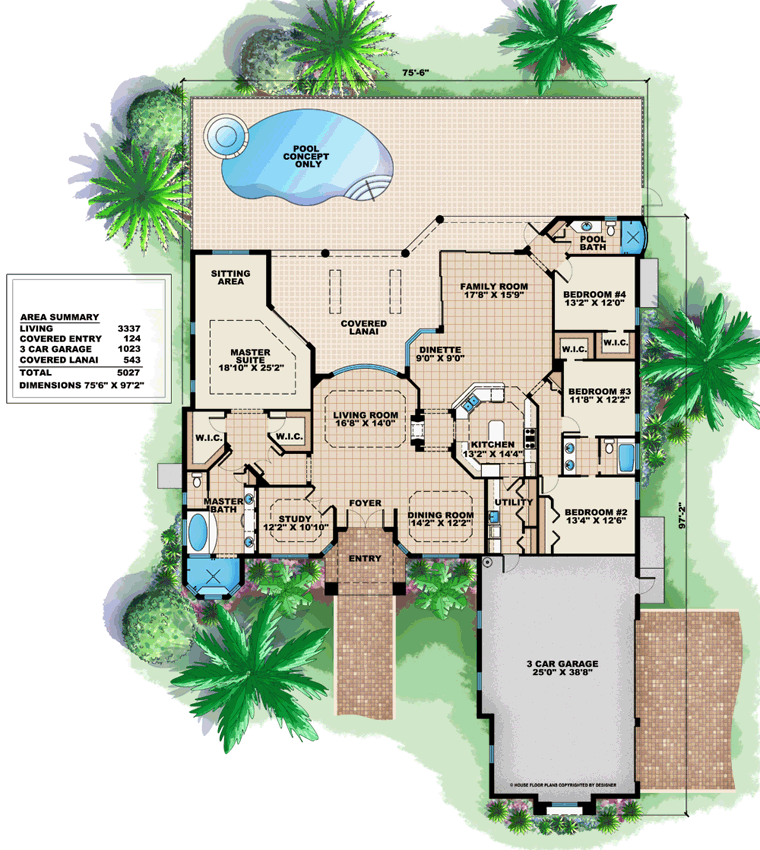 Florida Mediterranean Level One of Plan 60748