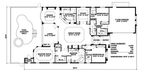 Mediterranean Level One of Plan 60761