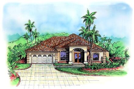 House Plan 60773 Elevation