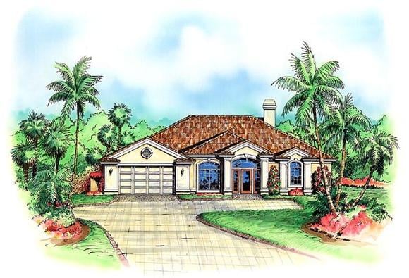 House Plan 60775 Elevation