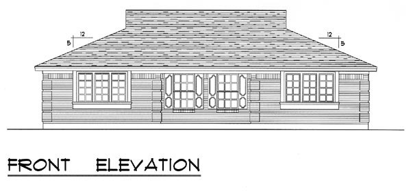 European, Tudor Plan with 1608 Sq. Ft., 4 Bedrooms, 2 Bathrooms Picture 4