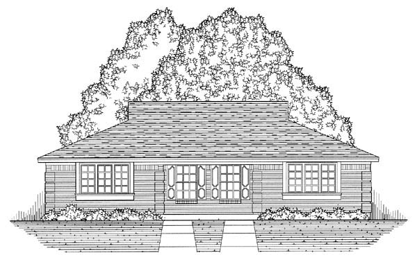 European, Tudor Plan with 1608 Sq. Ft., 4 Bedrooms, 2 Bathrooms Picture 5