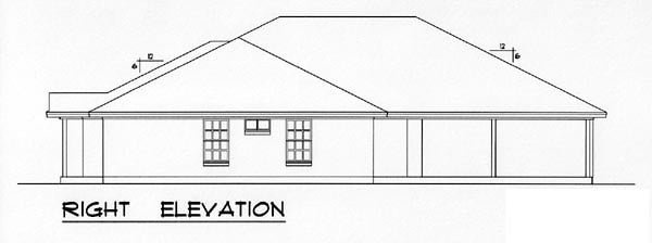 Country, Narrow Lot, Traditional Plan with 1726 Sq. Ft., 4 Bedrooms, 4 Bathrooms, 4 Car Garage Picture 3