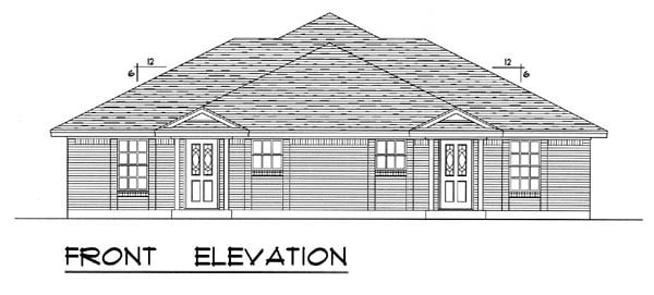 Country, Narrow Lot, Traditional Plan with 1726 Sq. Ft., 4 Bedrooms, 4 Bathrooms, 4 Car Garage Picture 4