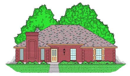 European Traditional Elevation of Plan 60829