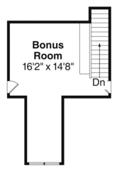 Contemporary Country Craftsman Ranch Level Two of Plan 60901