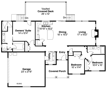 House Plan 60903 First Level Plan