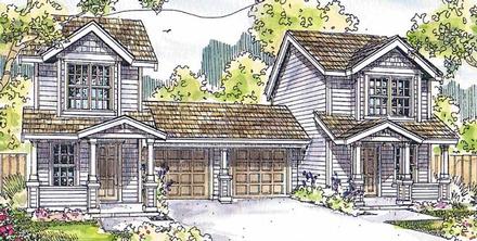 Cottage Country Florida Traditional Victorian Elevation of Plan 60908