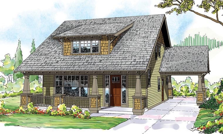 Craftsman Style House Plan Number 60911 With 3 Bed Bath 2 Car Garage