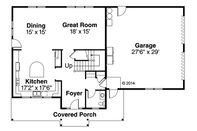 Country Traditional Level One of Plan 60943