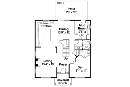 House Plan 60946 First Level Plan