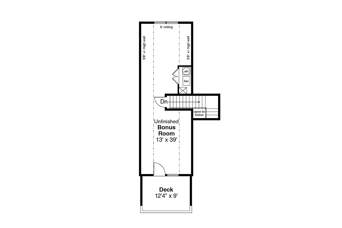 Cape Cod Contemporary Cottage Country Craftsman Level Two of Plan 60953