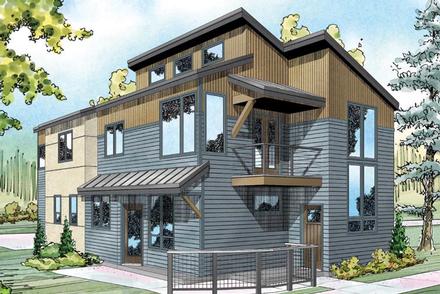 House Plan 60955 Elevation