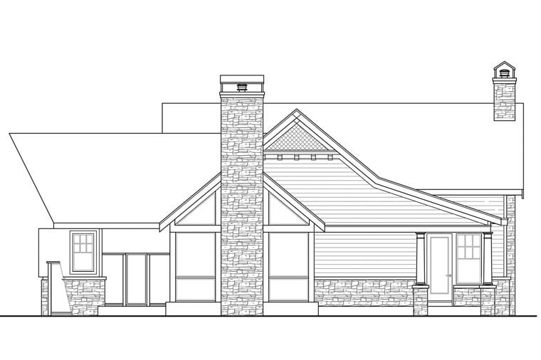 Country, Ranch, Traditional Plan with 4568 Sq. Ft., 3 Bedrooms, 5 Bathrooms, 3 Car Garage Picture 3