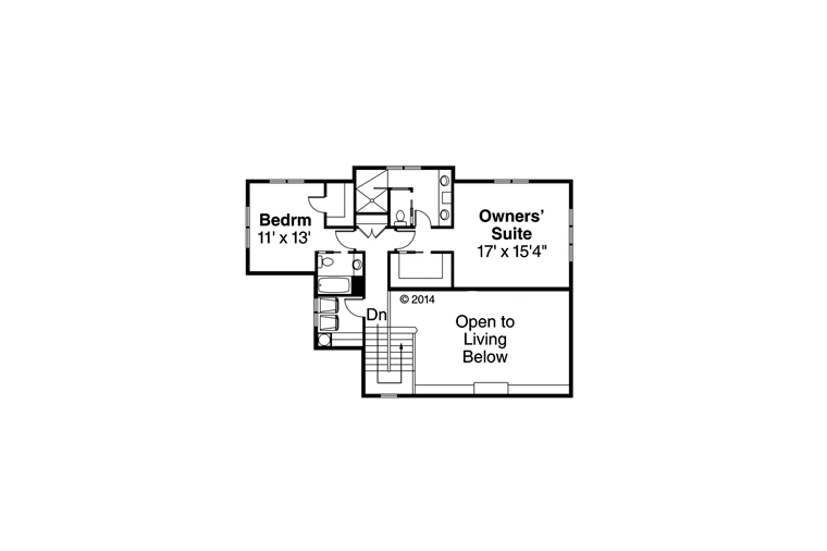 Cottage Country Traditional Level Two of Plan 60966