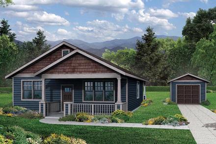 Bungalow Cottage Country Elevation of Plan 60969