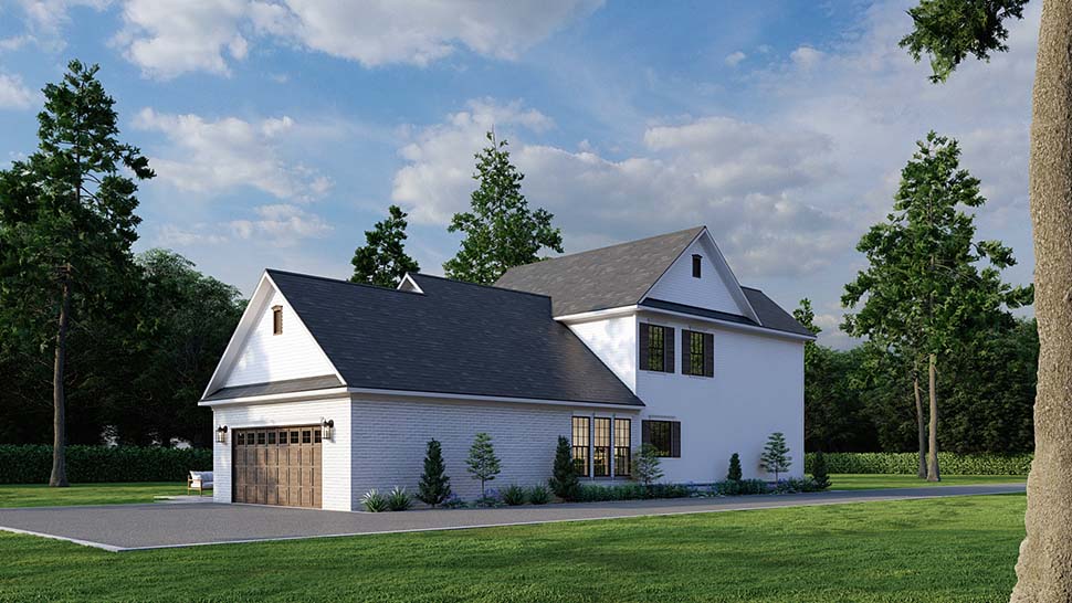 Country, Farmhouse, Southern Plan with 2270 Sq. Ft., 4 Bedrooms, 3 Bathrooms, 2 Car Garage Picture 7