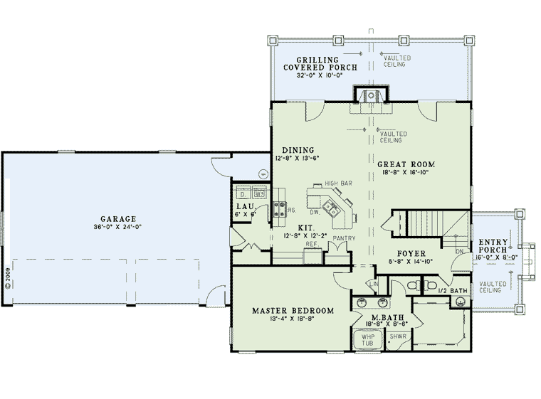 Country Traditional Level One of Plan 61004