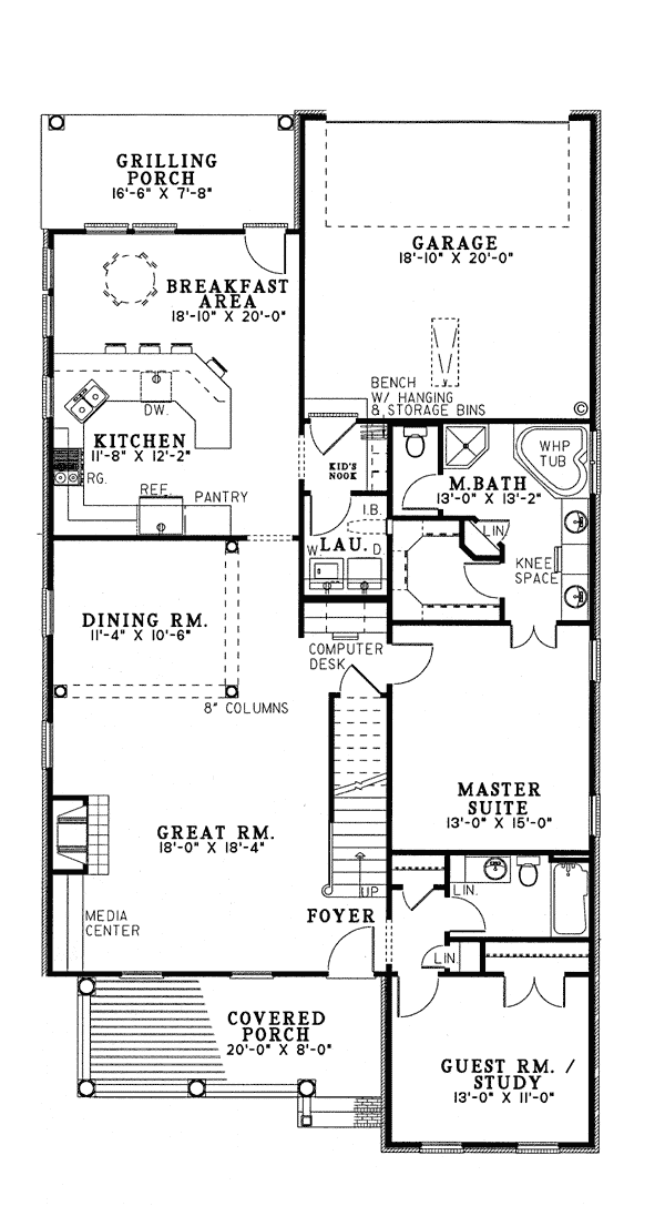Colonial Country Level One of Plan 61012