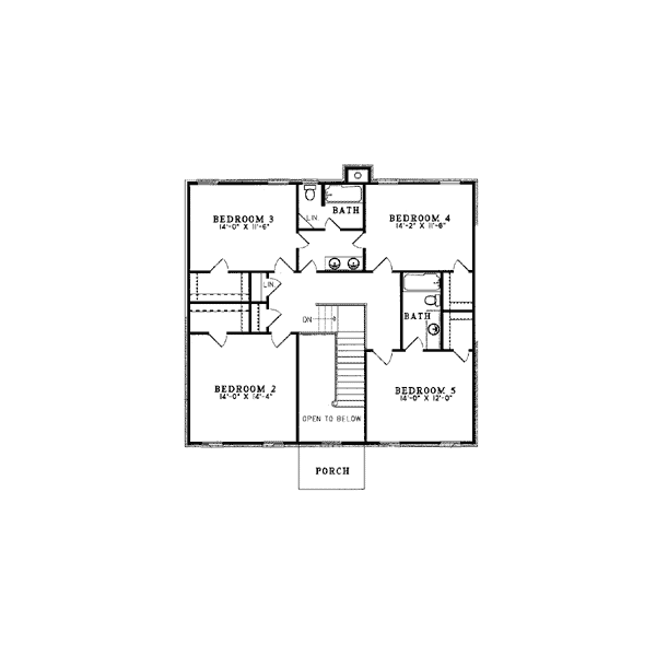Colonial Southern Level Two of Plan 61025