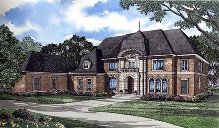 Colonial Contemporary Southern Elevation of Plan 61050