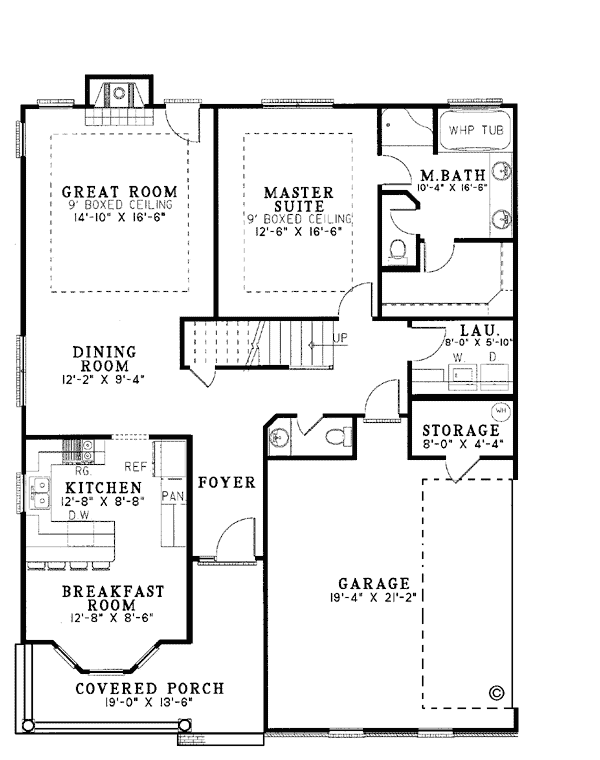 Cape Cod Traditional Level One of Plan 61063