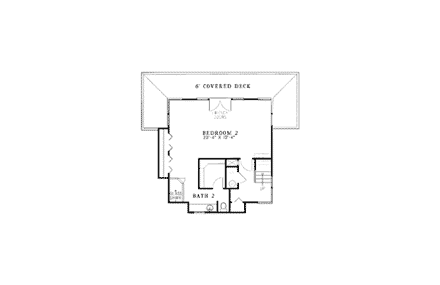 House Plan 61066 Second Level Plan