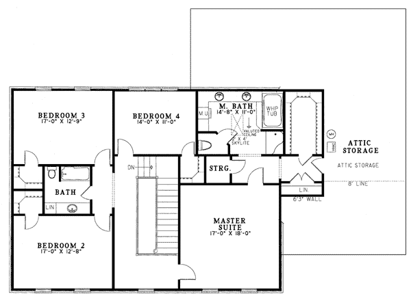 Colonial Southern Level Two of Plan 61077