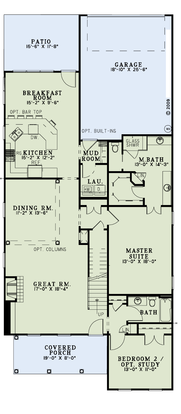 Colonial Southern Level One of Plan 61087