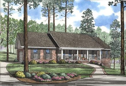 Country Ranch Elevation of Plan 61097