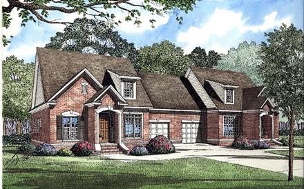 Multi-Family Plan 61188 Elevation