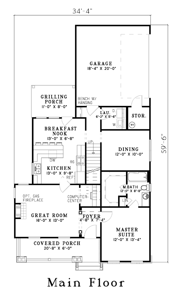 Colonial Narrow Lot Level One of Plan 61200