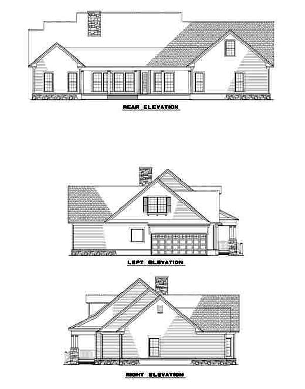 Cape Cod, Country, Traditional Plan with 2373 Sq. Ft., 4 Bedrooms, 3 Bathrooms, 2 Car Garage Picture 17