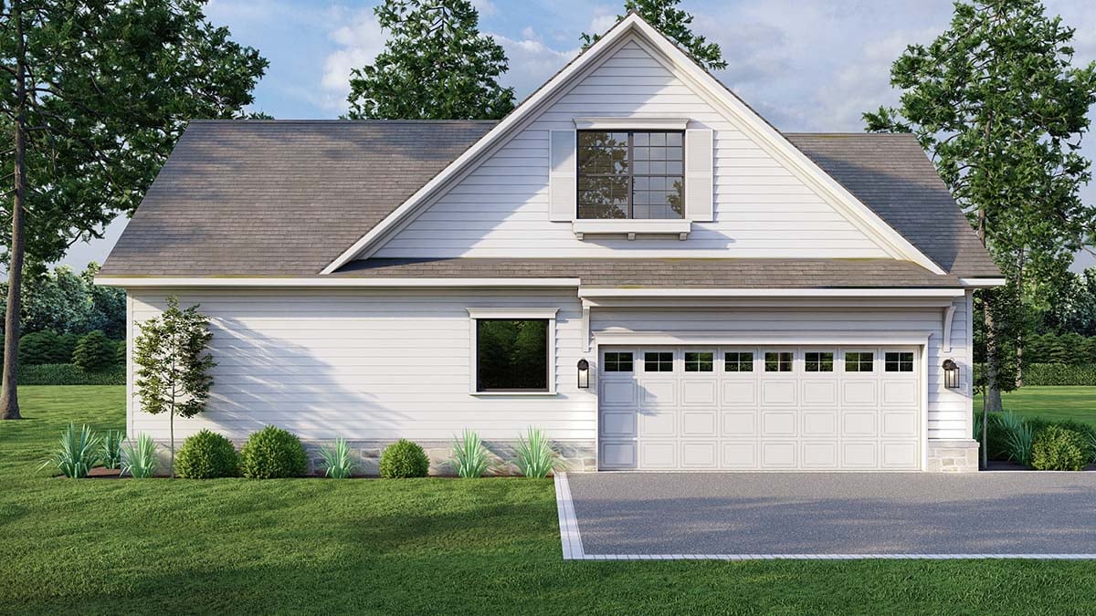 Cape Cod, Country, Traditional Plan with 2373 Sq. Ft., 4 Bedrooms, 3 Bathrooms, 2 Car Garage Picture 3